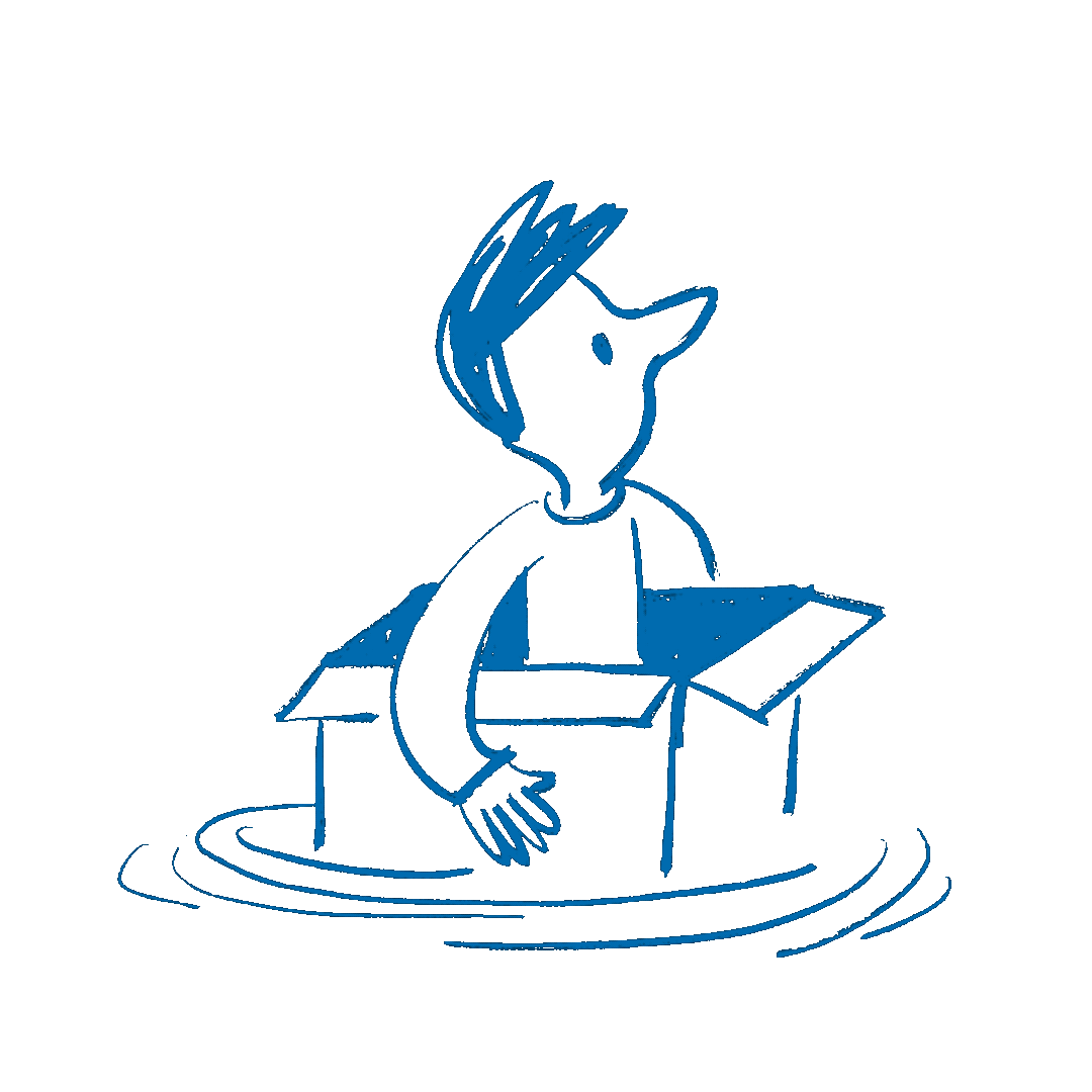 3D Äffchen Schräg von unten