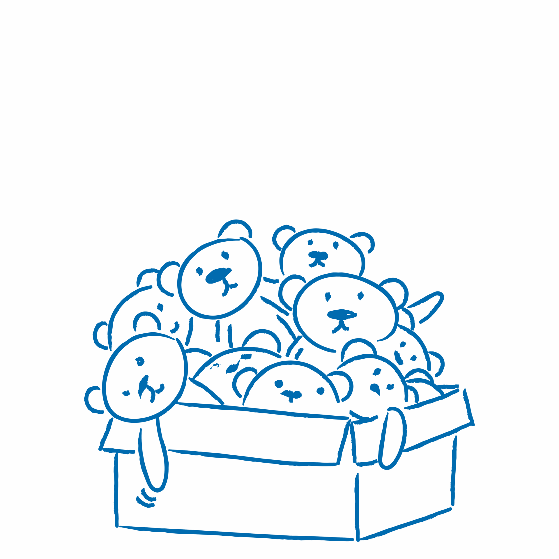 3D Äffchen Schräg von unten