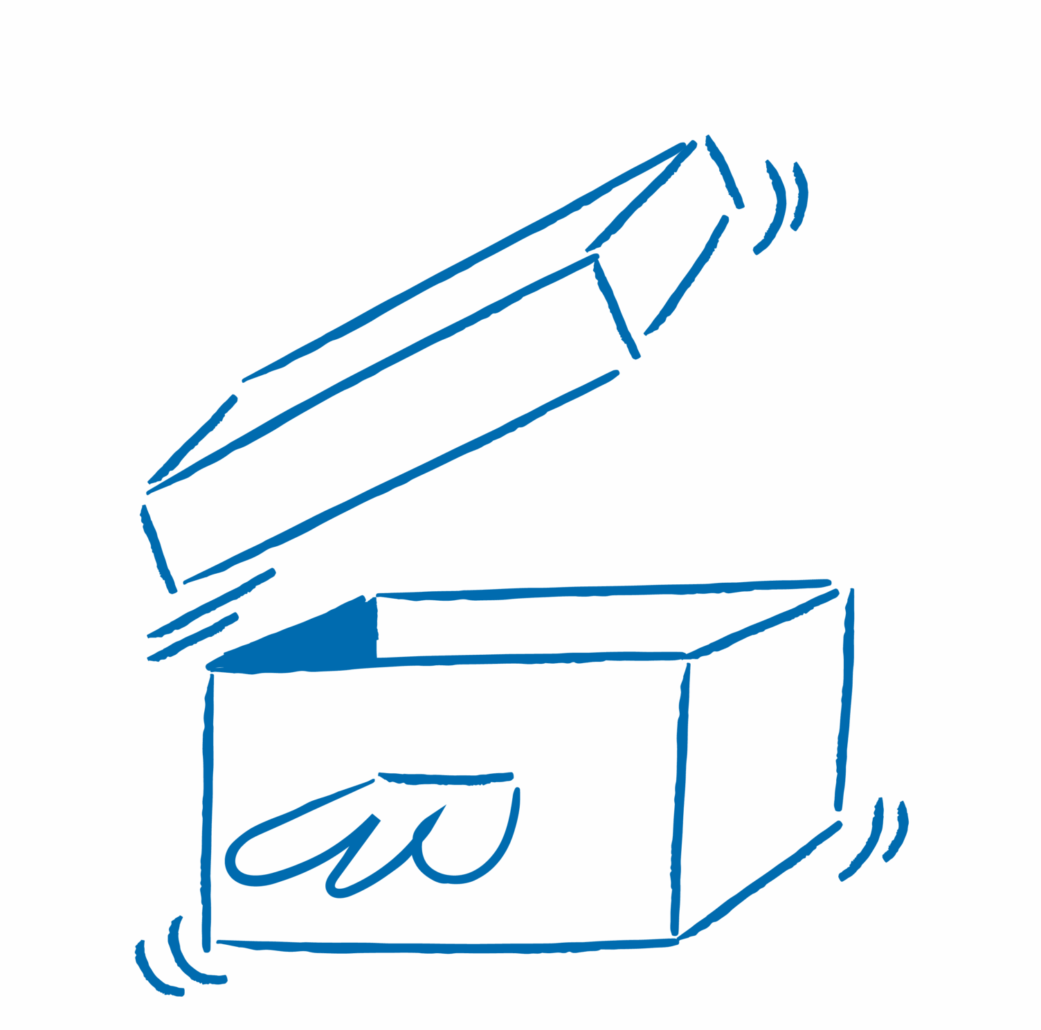 3D Äffchen Schräg von unten