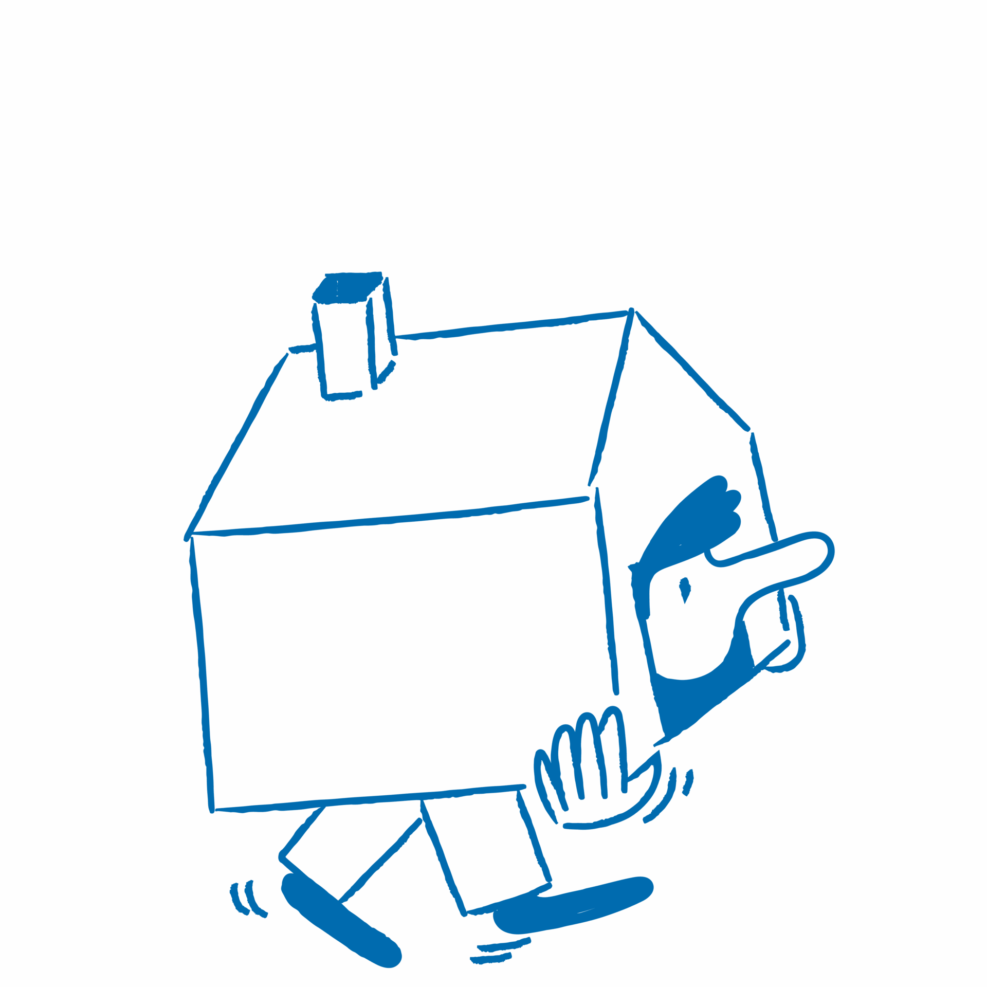 3D Äffchen Schräg von unten