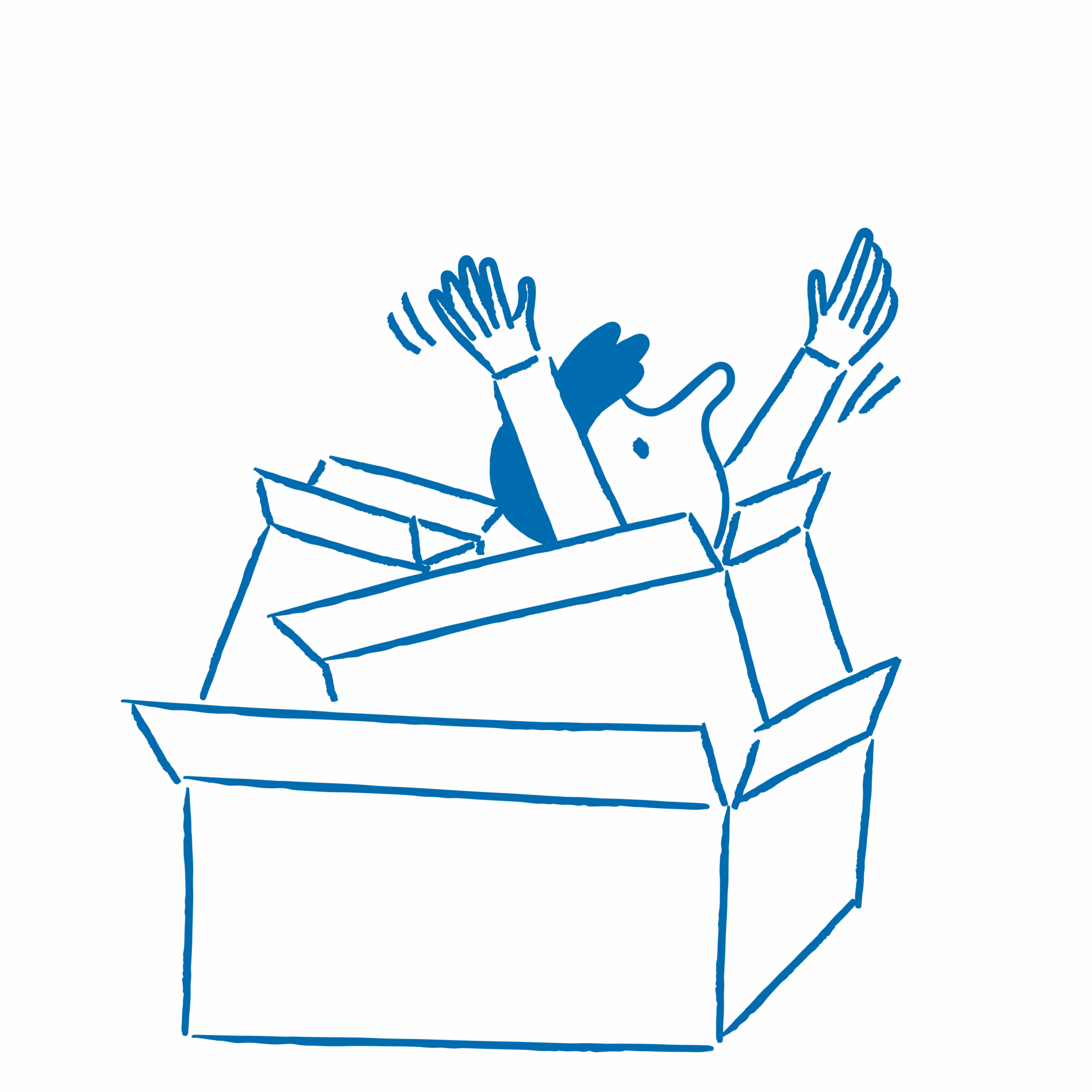 3D Äffchen Schräg von unten